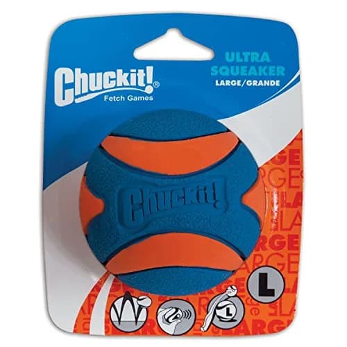 Chuckit! Ultra Squeaker Ball Large | Durable Rubber Fetch Toy for Dogs thumbnail 1