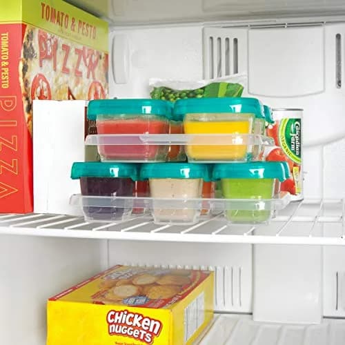 OXO Tot 12-Piece Baby Blocks Set Teal | Airtight & Leakproof Food Storage Containers thumbnail 7