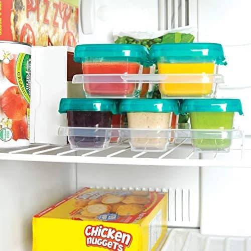 OXO Tot 12-Piece Baby Blocks Set Teal | Airtight & Leakproof Food Storage Containers thumbnail 8