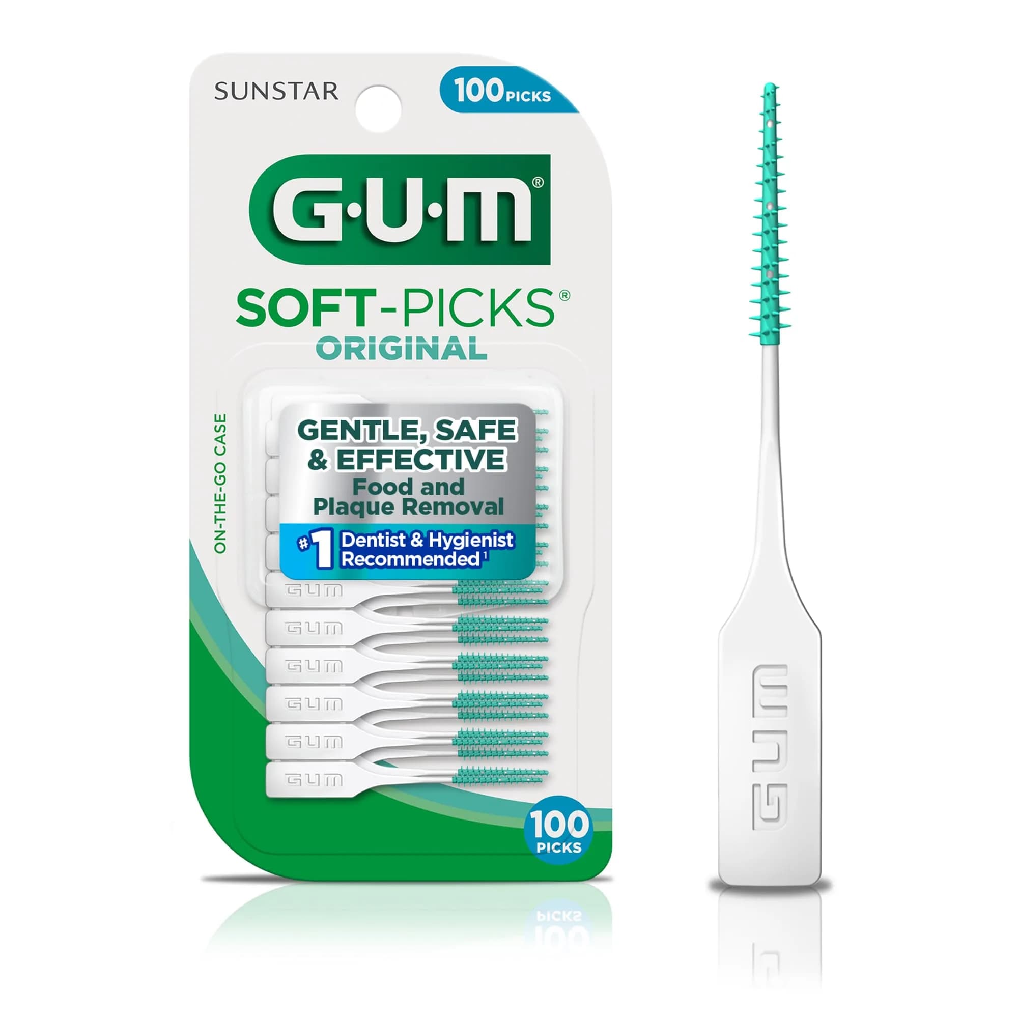 GUM Soft-Picks Original Interdental Picks 100 Count | Dentist Recommended for Gum Health - main product image