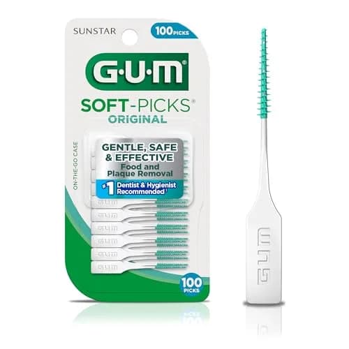GUM Soft-Picks Original Interdental Picks 100 Count | Dentist Recommended for Gum Health thumbnail 1