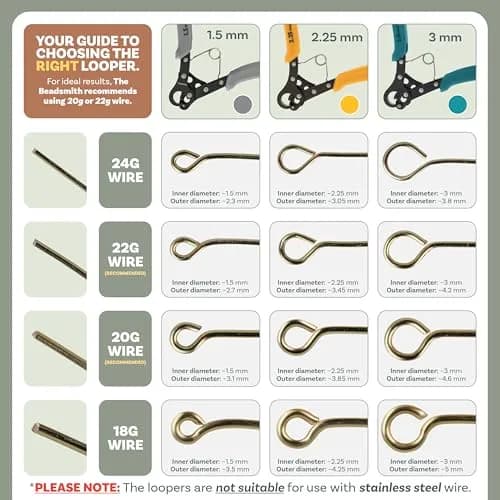 The Beadsmith Original One Step Loopers 3-Piece Combo Pack | Patented Jewelry Making Tool for 24-18g Wire thumbnail 6