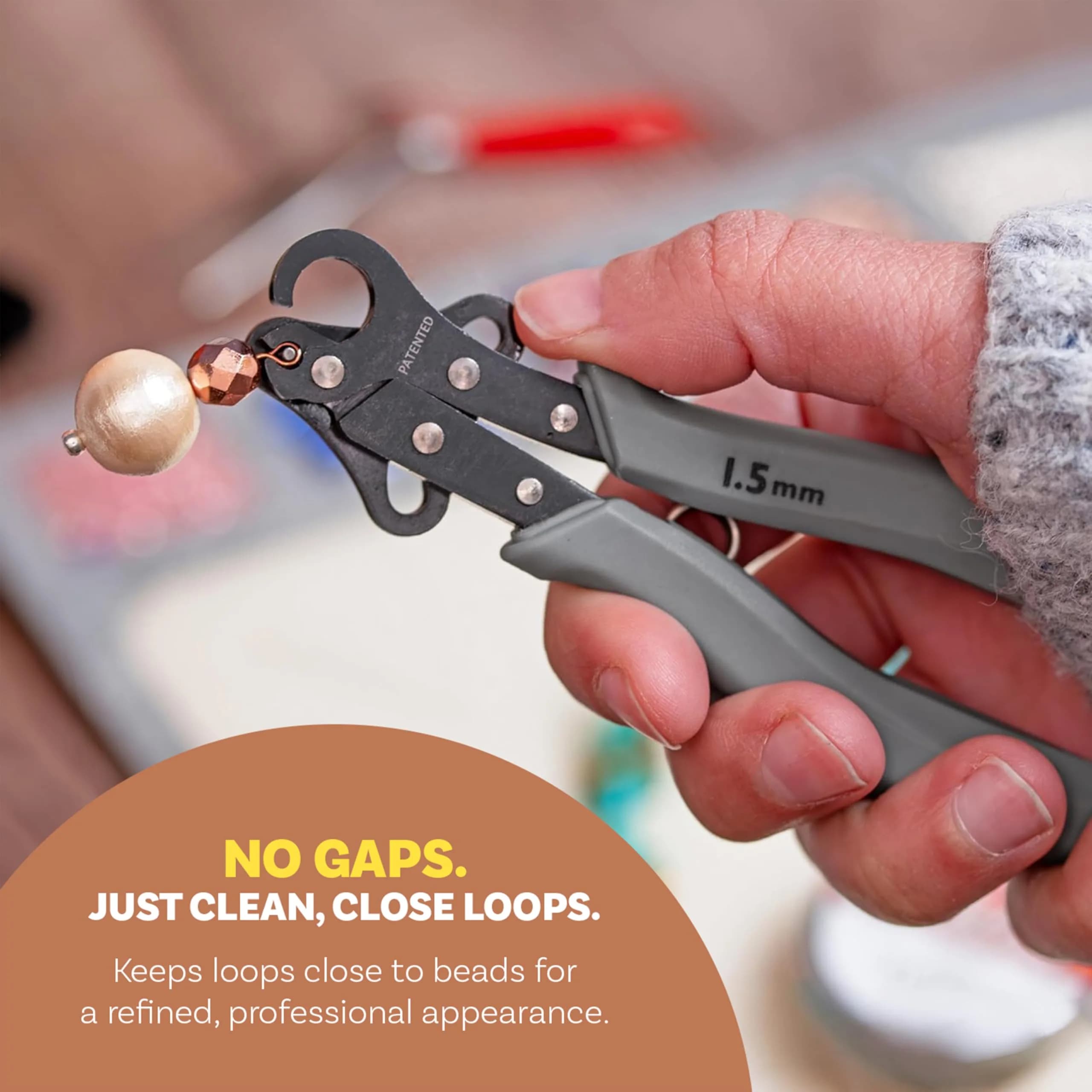The Beadsmith Original One Step Looper Pliers Combo Pack - 1.5 mm, 2.25 mm, & 3 mm Loops for Jewelry Making - view 2