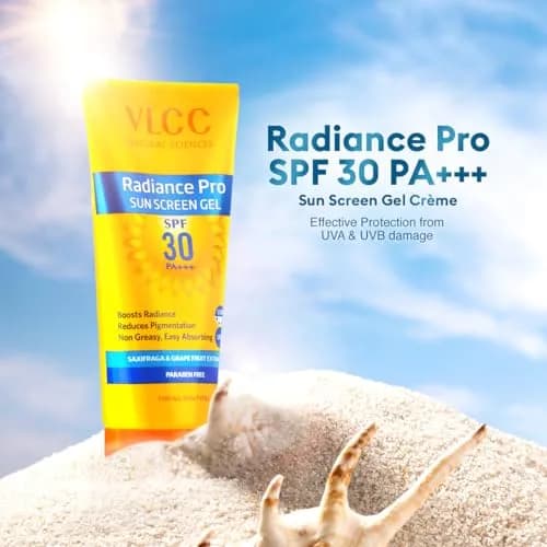 VLCC Radiance Pro SPF 30 PA+++ Sun Screen Gel 50ml (1.69 Fl Oz) | Broad Spectrum Protection for Indian Summer thumbnail 2