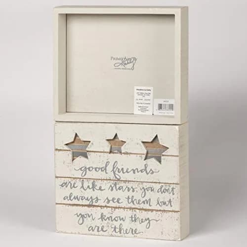 Primitives by Kathy Good Friends Are Like Stars Decorative Sign 20 cm (8") x 18 cm (7") | Classic Home Décor Style - view 3