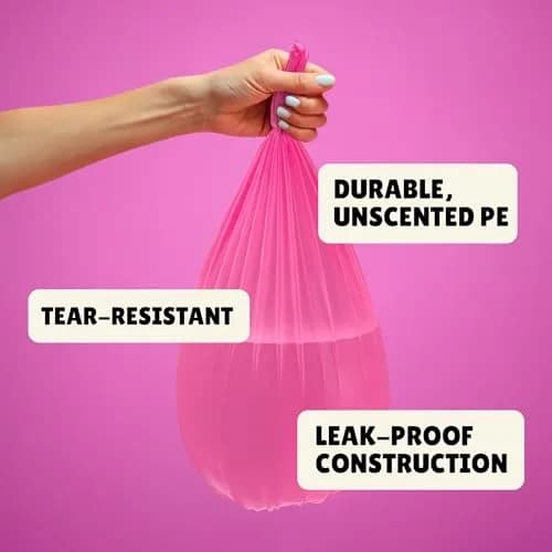 FORID 2.6 Gallon Colored Trash Bags | Extra Thick, Odorless, Multi-Colored, 150 Bags thumbnail 3