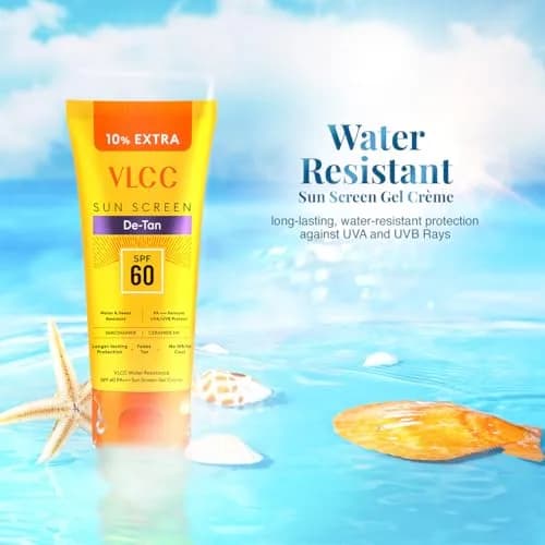 VLCC SPF60 Sunscreen Gel Creme 100gm (3.55 oz) | Water Resistant Formula for All Skin Types thumbnail 3