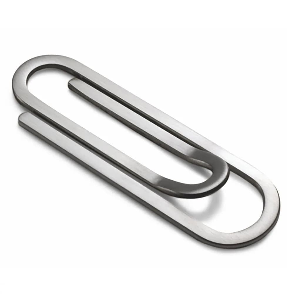 CKLT Money Clip Stainless Steel | Compact, Durable & Multi-Functional (Medium) — Paper Clip