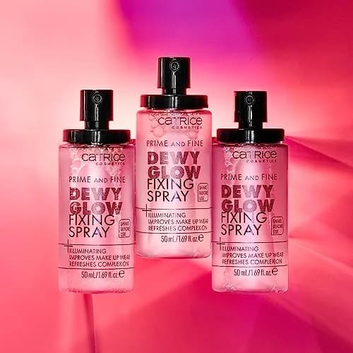 Catrice Prime & Fine Illuminating Dewy Glow Spray 50ml (1.69 Fl Oz) | Transparent Face Mist for Dewy Shimmer thumbnail 5
