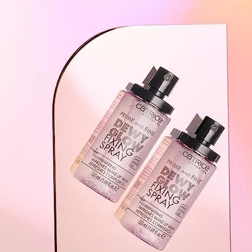 Catrice Prime & Fine Illuminating Dewy Glow Spray 50ml (1.69 Fl Oz) | Transparent Face Mist for Dewy Shimmer thumbnail 6