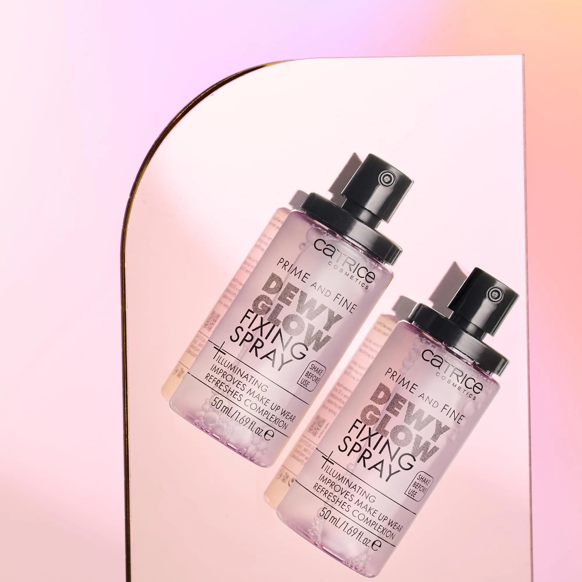Catrice Prime & Fine Illuminating Dewy Glow Spray 50ml (1.69 Fl Oz) | Transparent Face Mist for Dewy Shimmer - view 6