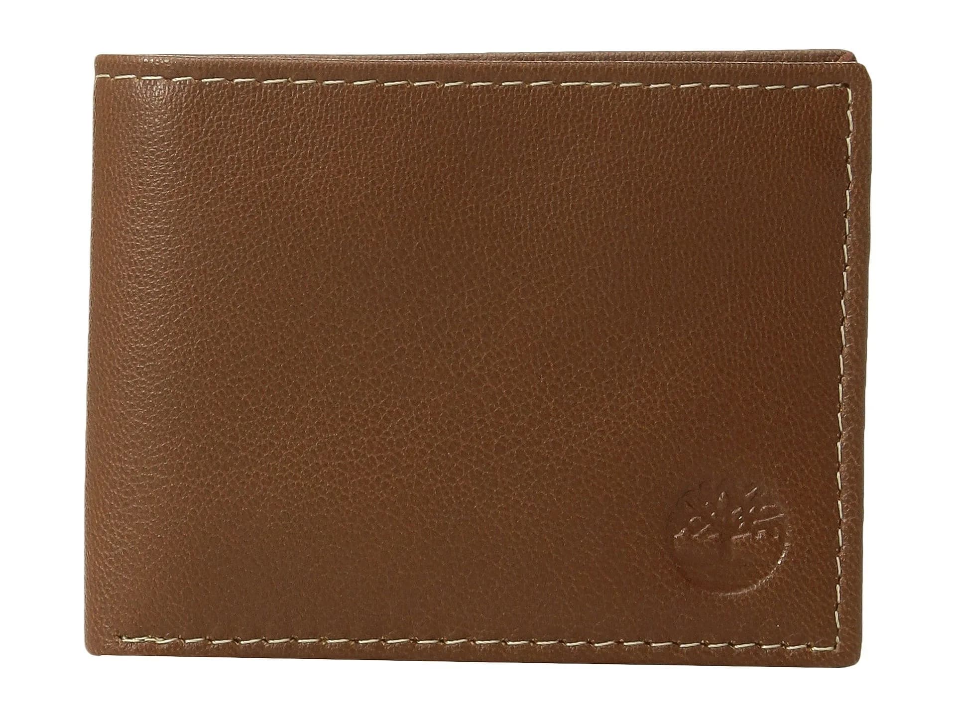 Timberland Men's Blix Slimfold Leather Wallet Tan | Genuine Leather Bifold with 7 Pockets - main product image