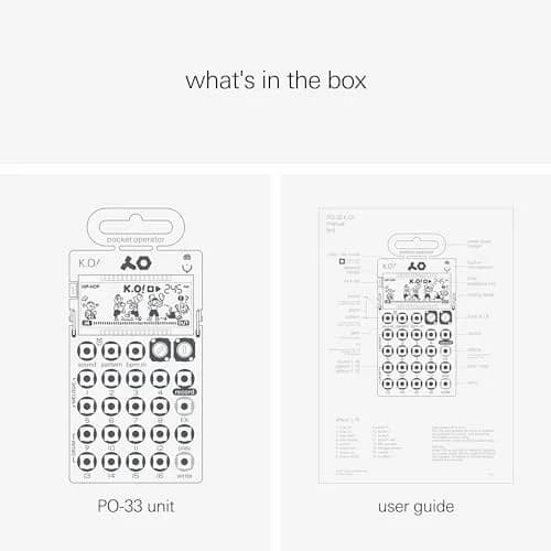 Teenage Engineering PO-33 K.O. Micro Sampler & Drum Machine | 40s Sample Memory, Built-in Mic, Sequencer & Effects thumbnail 5