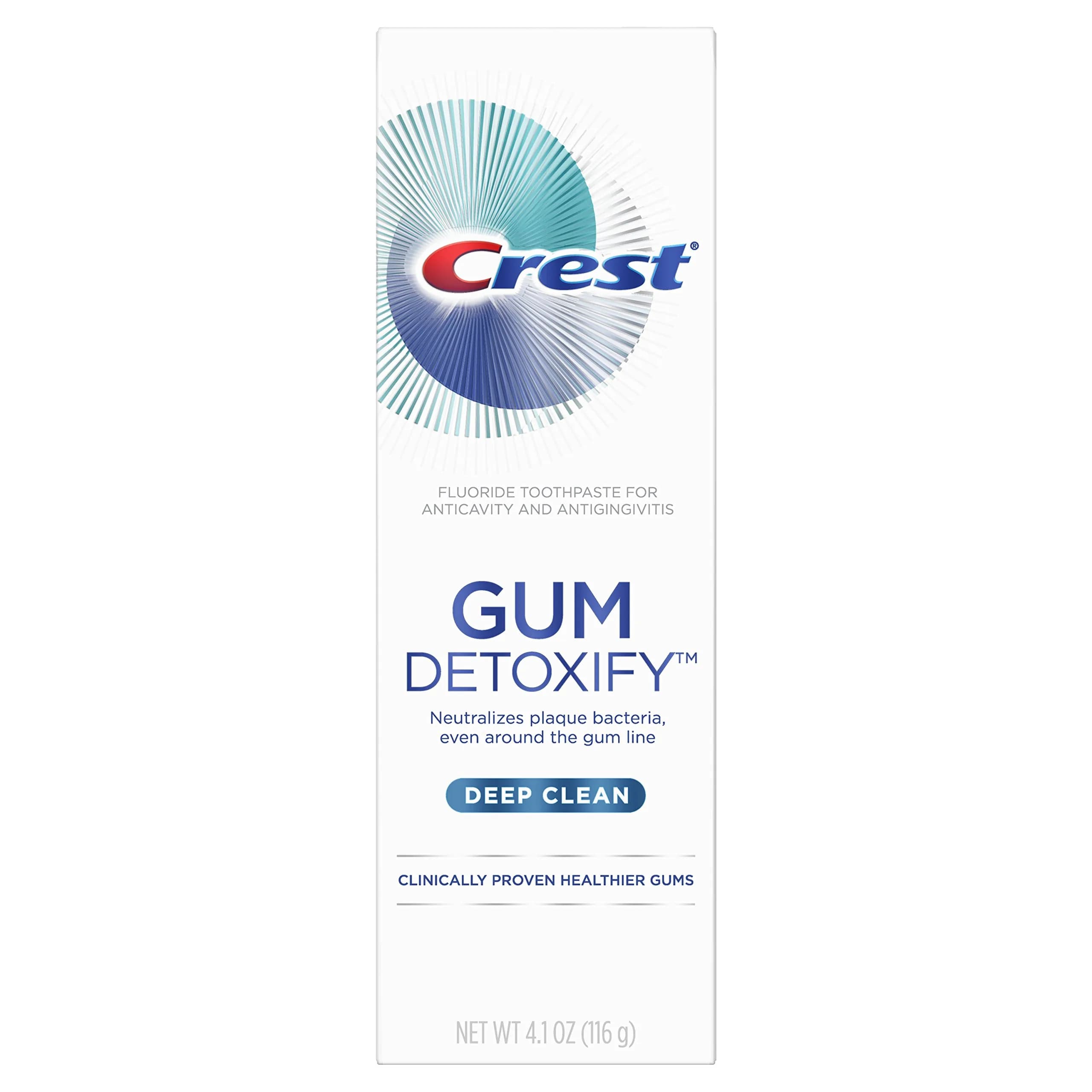 Crest Gum Detoxify Deep Clean Toothpaste 116g (4.1 oz) | Clinically Proven Healthier Gums - main product image