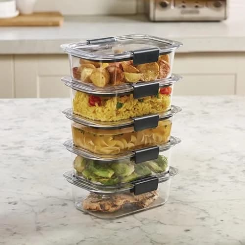 Rubbermaid Brilliance Tritan Food Storage Containers 3.2 Cup (10-Piece Set) | Leak-Proof Meal Prep & Leftovers thumbnail 7