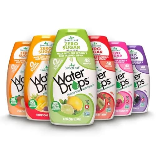 SweetLeaf Water Flavoring Drops, Variety Pack - 1.62 Fl Oz, Pack of 6 | Zero Calorie, Sugar Free, Keto Friendly thumbnail 1