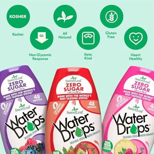 SweetLeaf Water Flavoring Drops, Variety Pack - 1.62 Fl Oz, Pack of 6 | Zero Calorie, Sugar Free, Keto Friendly thumbnail 5