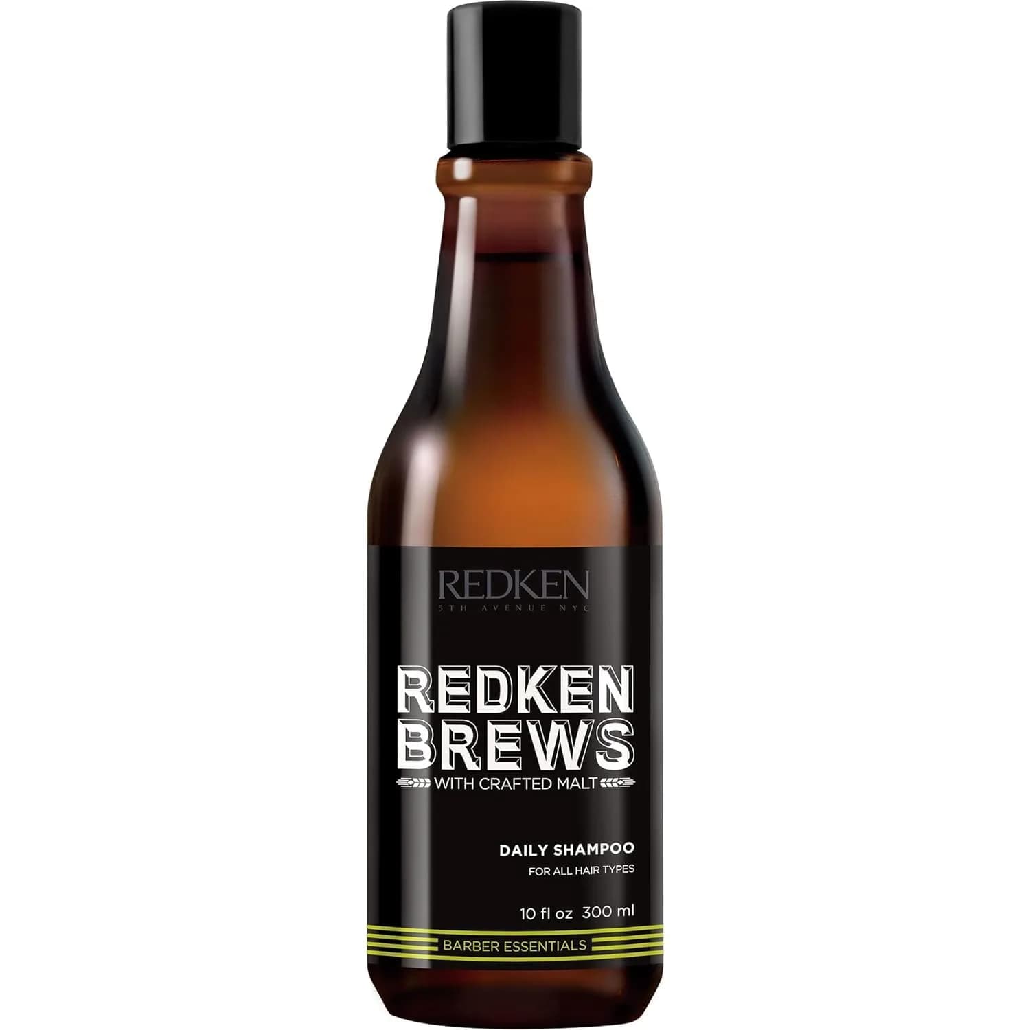 Redken Brews Daily Shampoo – Lightweight Hydration 300ml (10 Fl Oz) | For All Hair Types — 10 Fl Oz