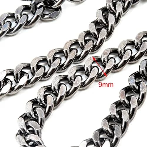 Double K Wallet Chain 21" Black | Heavy Chrome Steel Trucker Leash thumbnail 3