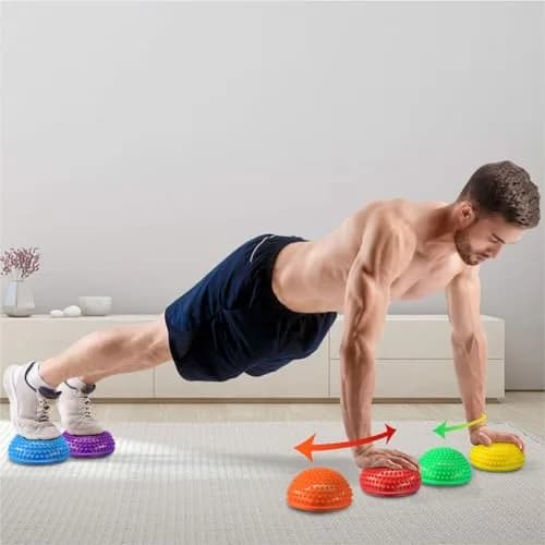 Yes4All Hedgehog Balance Pods Set of 6 with Hand Pump | Core Strength & Stability Trainer for Youth & Adults thumbnail 6