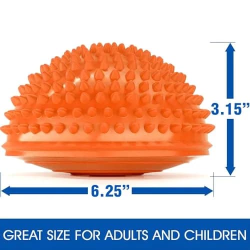 Yes4All Hedgehog Balance Pods Set of 6 with Hand Pump | Core Strength & Stability Trainer for Youth & Adults thumbnail 2
