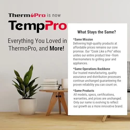 TempPro TP53 Digital Hygrometer & Thermometer 90g (3.2oz) | Accurate Indoor Humidity Monitor with Backlit Display thumbnail 8