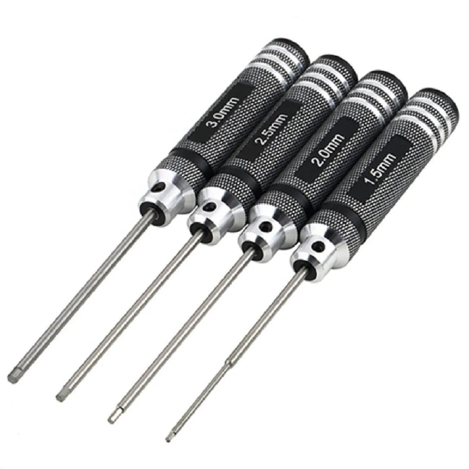 powerday Black Hex Screwdriver Set with 4 Sizes | Precision Tool for RC Models - main product image