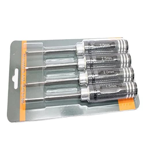 powerday Black Hex Screwdriver Set with 4 Sizes | Precision Tool for RC Models thumbnail 6