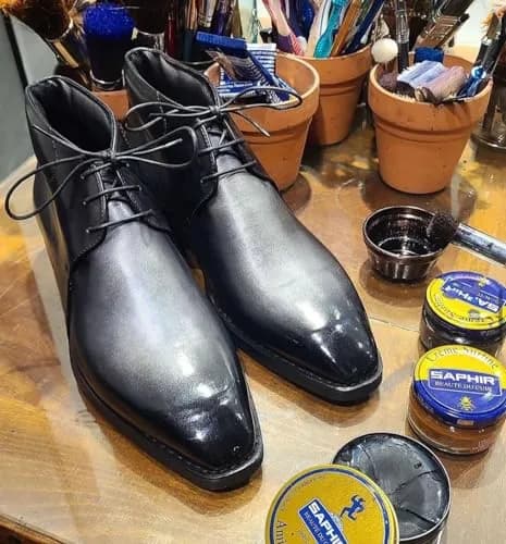 Saphir Amiral Gloss Leather Shoe Care Polish Wax 50ml (1.69 Fl Oz) | High Gloss Mirror Shine for Dress Shoes thumbnail 5