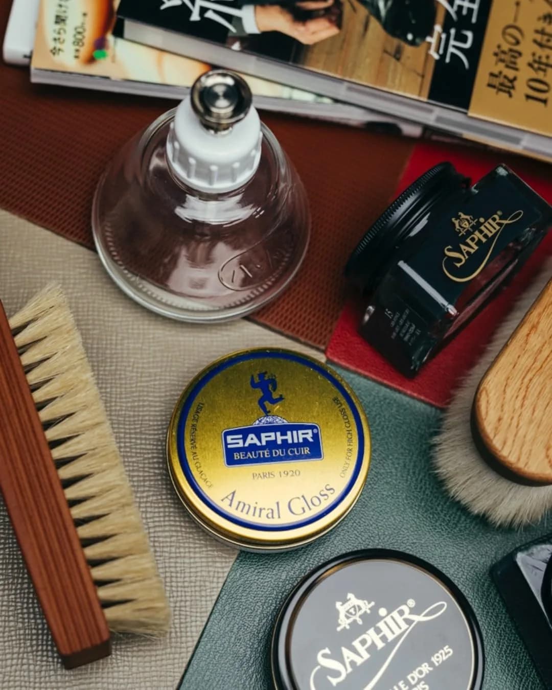 Saphir Amiral Gloss Leather Shoe Care Polish Wax 50ml (1.69 Fl Oz) | High Gloss Mirror Shine for Dress Shoes - view 6