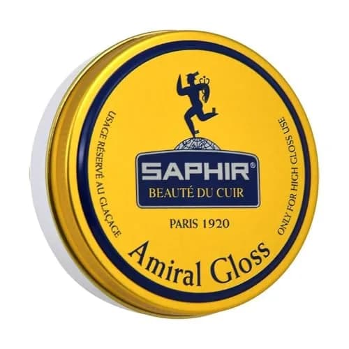 Saphir Amiral Gloss Leather Shoe Care Polish Wax 50ml (1.69 Fl Oz) | High Gloss Mirror Shine for Dress Shoes thumbnail 1