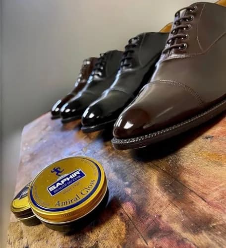 Saphir Amiral Gloss Leather Shoe Care Polish Wax 50ml (1.69 Fl Oz) | High Gloss Mirror Shine for Dress Shoes thumbnail 2