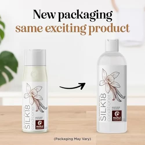 Maple Holistics Silk18 Conditioner for Damaged Hair - 355ml (12 Fl Oz) | Deeply Nourishing for Dry, Curly, and Frizzy Hair thumbnail 4