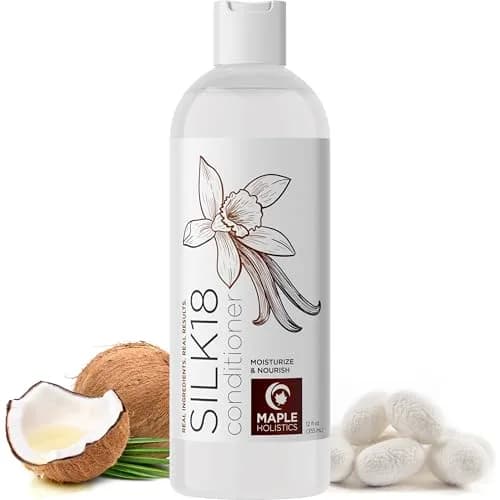 Maple Holistics Silk18 Conditioner for Damaged Hair - 355ml (12 Fl Oz) | Deeply Nourishing for Dry, Curly, and Frizzy Hair thumbnail 1