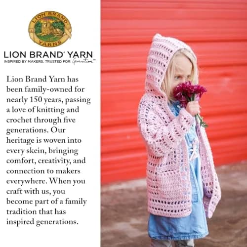 Lion Brand Yarn Feels Like Butta Crochet & Knitting Yarn, Yellow, 100g (3.5 oz) | OEKO-TEX Certified Polyester thumbnail 8