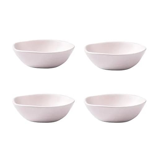 SOCOSY Classic Matte Ceramic Sauce Dishes Sushi Dipping Bowls 3.2'' | Irregular Edged for Kitchen thumbnail 1