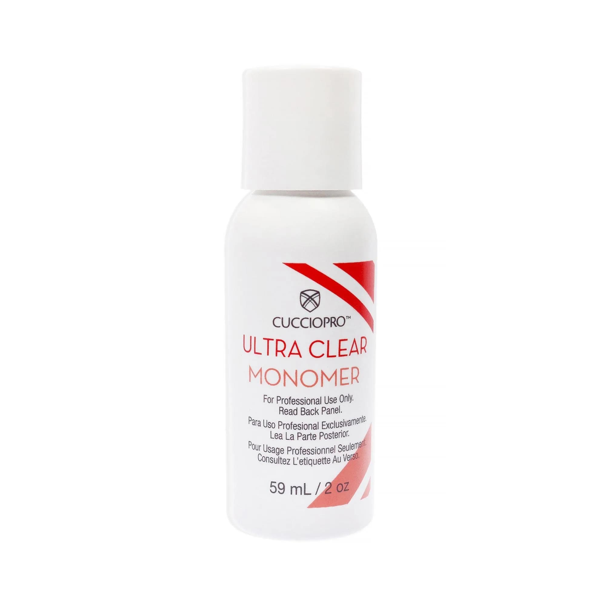Cuccio Ultra Clear Monomer 2 Oz | Prevents Yellowing & Crystallization, Brightens Nails