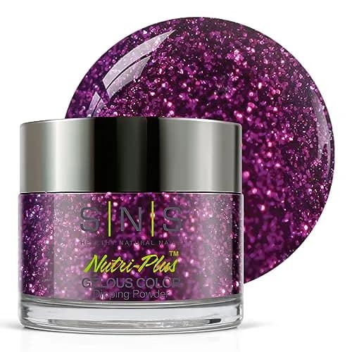 SNS Nail Dip Powder, Gelous Color Dipping Powder - Shennanigans (Purple/Magenta, Glitter) 28g (1 oz) | Long-Lasting Dip Nail Color thumbnail 1