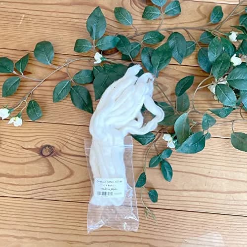 AMOZA Organic Cotton Sliver 13 Feet | 100% Organic Unbleached Cotton from Japan thumbnail 6
