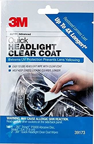 3M Quick Headlight Clear Coat Kit 156 g (5.5 oz) | Cleans and Prevents Lens Yellowing thumbnail 1