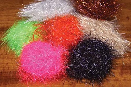 TIEMCO Hairline UV Polar Chenille #92 DK Gray Olive 30 mm (1.2 in) | UV-Reactive Fly Tying Material thumbnail 1