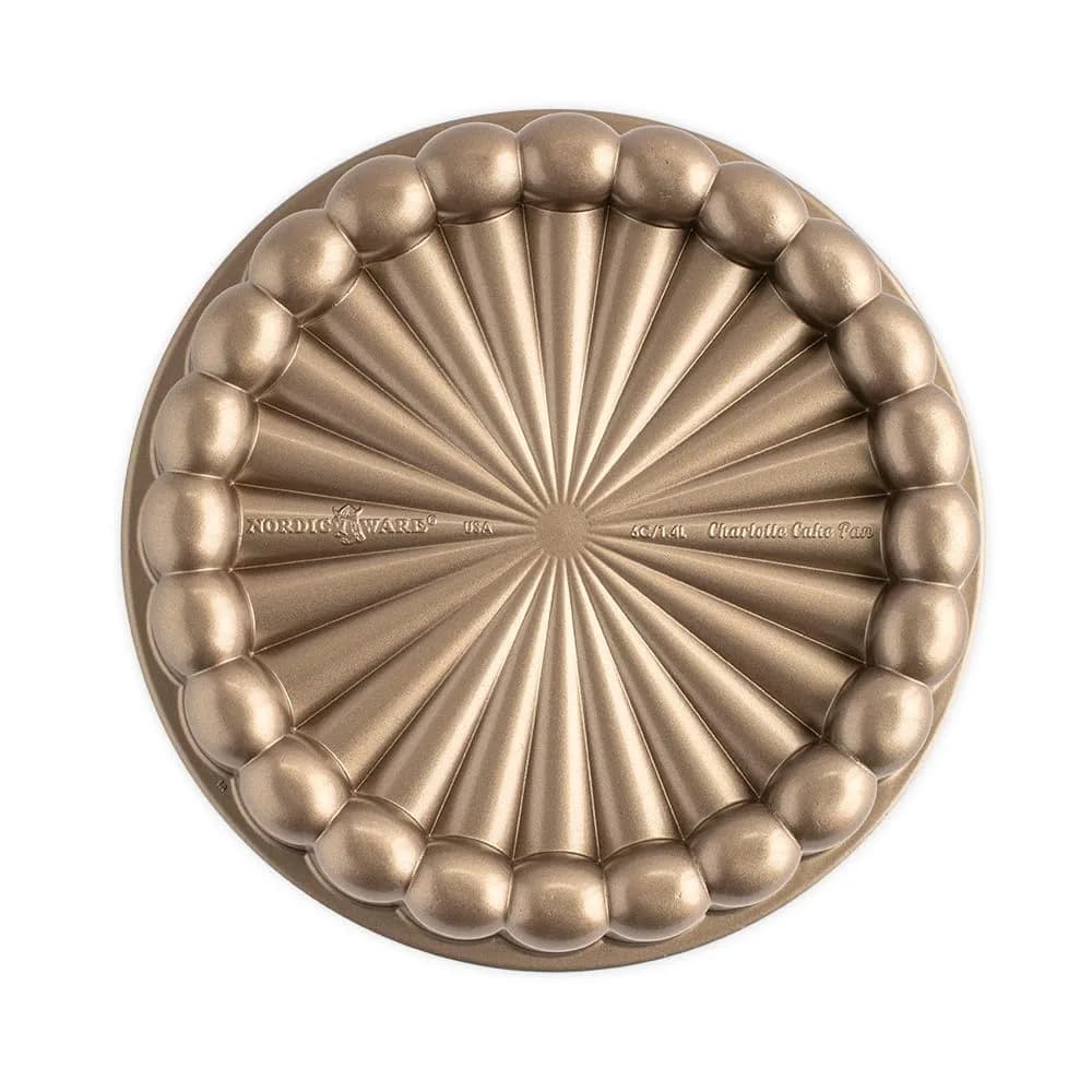 Nordic Ware Charlotte Bundt Pan 6-Cup (1.4L) Toffee | Cast Aluminum Nonstick Cake Mold - main product image