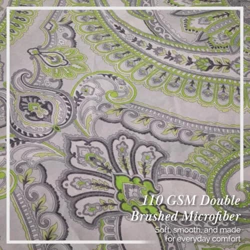 Southshore Fine Living, Inc. Oversized Twin Extra Long Comforter Set | Green Comforters, Microfiber, 69" x 98" thumbnail 4