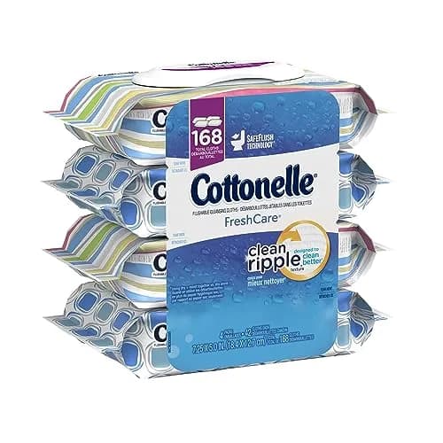 Cottonelle Fresh Care Flushable Cleansing Cloths 42 Sheets | Gentle, Septic Safe & Portable thumbnail 2