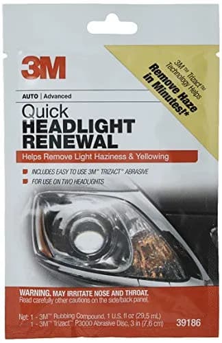 3M Quick Headlight Renewal Kit 29ml (1 Fl Oz) | Removes Haziness & Yellowing thumbnail 1