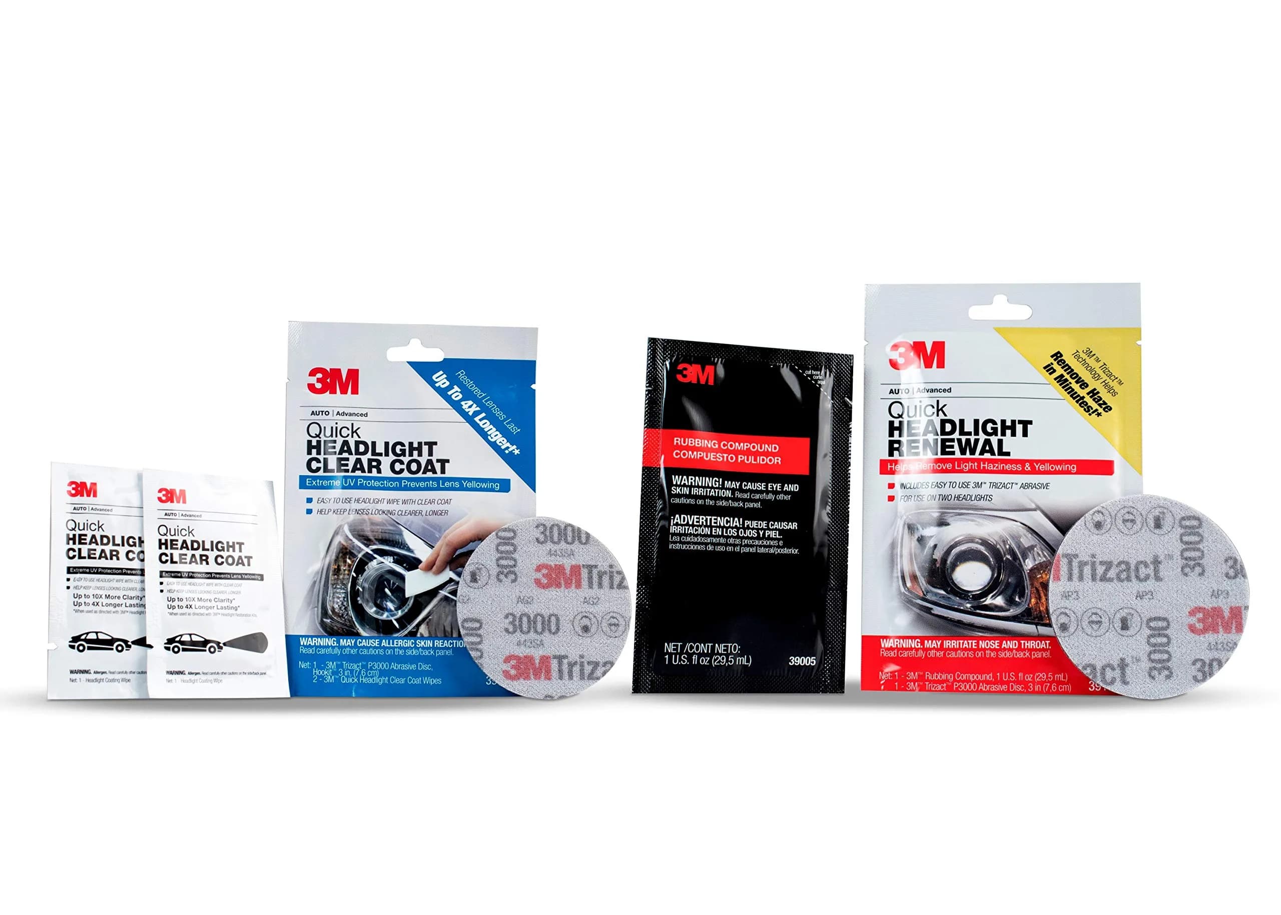 3M Quick Headlight Renewal Kit - No Tools Required, Hand Application for Light Haziness & Yellowing - view 3