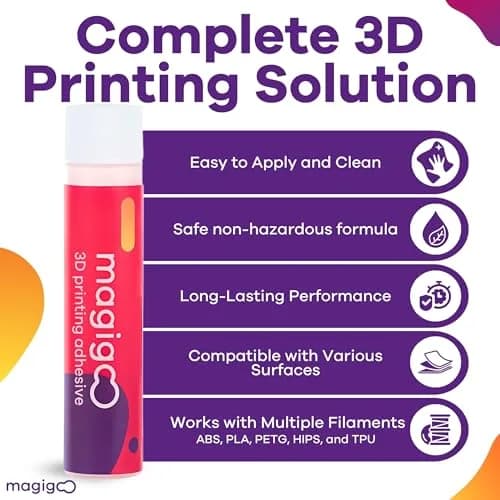 Magigoo 3D Printer Adhesive Glue 120 mL (4 Fl Oz) | Reduces Warping for ABS, PLA, PETG, HIPS, ASA, TPU thumbnail 2