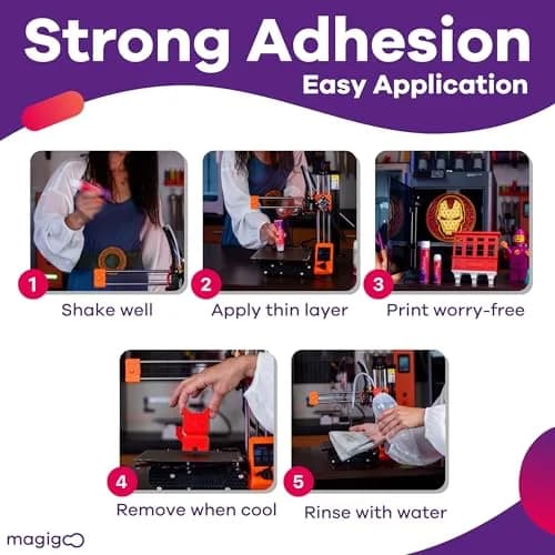 Magigoo 3D Printer Adhesive Glue 120 mL (4 Fl Oz) | Reduces Warping for ABS, PLA, PETG, HIPS, ASA, TPU thumbnail 3