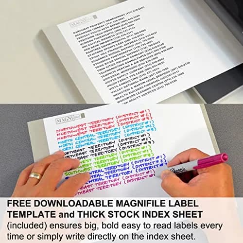 Ultimate Office MagniFile V-Bottom Hanging File Folders, Set of 5 Black | Durable Polypropylene for Active Filing thumbnail 6