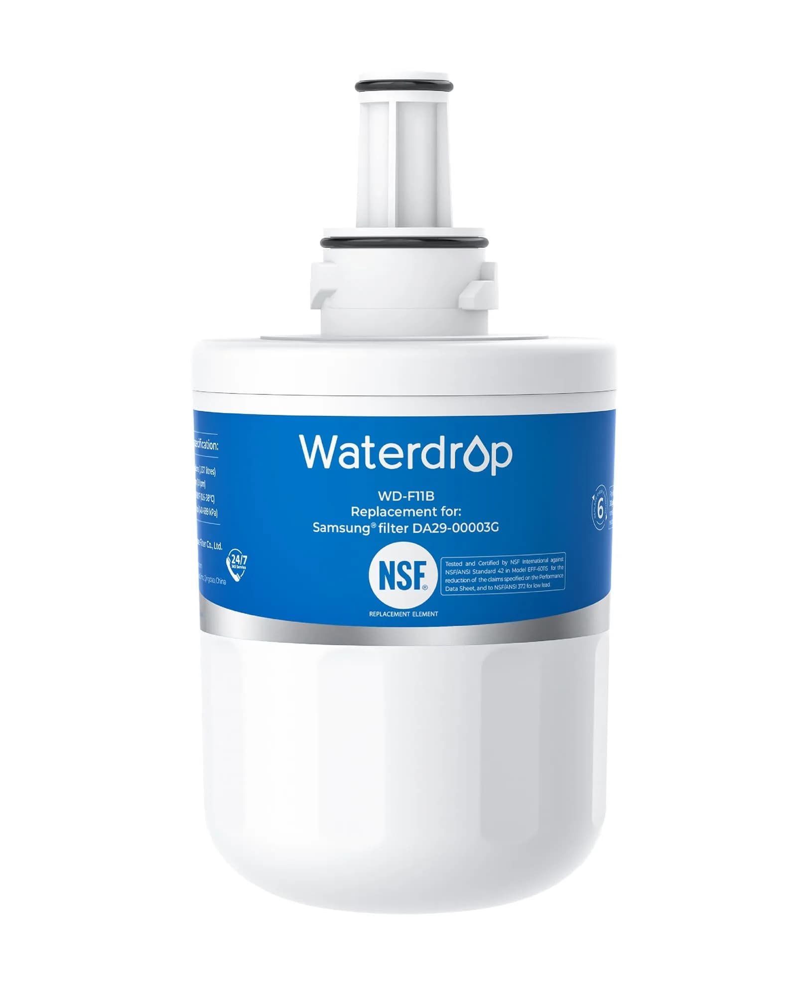 Waterdrop WD-F11B Water Filter 300 Gallons (1 Count) | NSF Certified for Chlorine, Taste & Odor Reduction - main product image